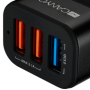 CANYON C-07 Universal 3xUSB car adapter(1 USB with Quick Charger QC3.0), Input 12-24V, Output USB/5V-2.1A+QC3.0/5V-2.4A&9V-2A&12