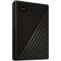 HDD Extern WD My Passport 1TB, 256-bit AES hardware encryption, Backup Software, Slim, USB 3.2 Gen 1 Type-A up to 5 Gb/s, Black