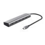 Hub Trust Halyx 5 x USB-C, gri