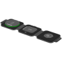 CANYON WS-305, Foldable 3in1 Wireless charger with case, touch button for Running water light, Input 9V/2A,  12V/1.5AOutput 15W/
