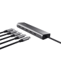 Hub Trust Halyx 5 x USB-C, gri